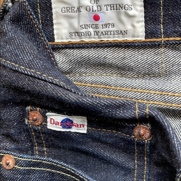 Studio D’Artisan raw selvedge denim jean men’s size 32x30 made in Japan SD-107 - Picture 3 of 7